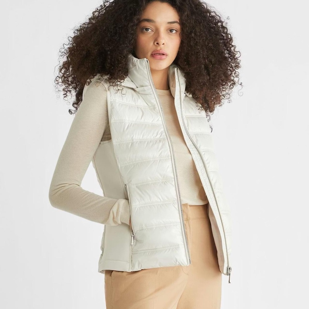 Women's Calvin Klein White Puffer Vest